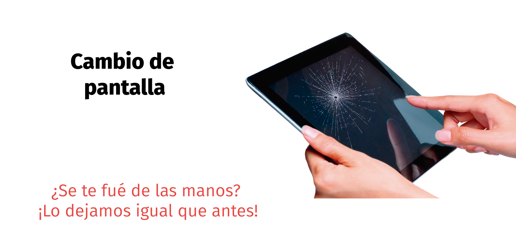 Cambiar pantalla Tablet